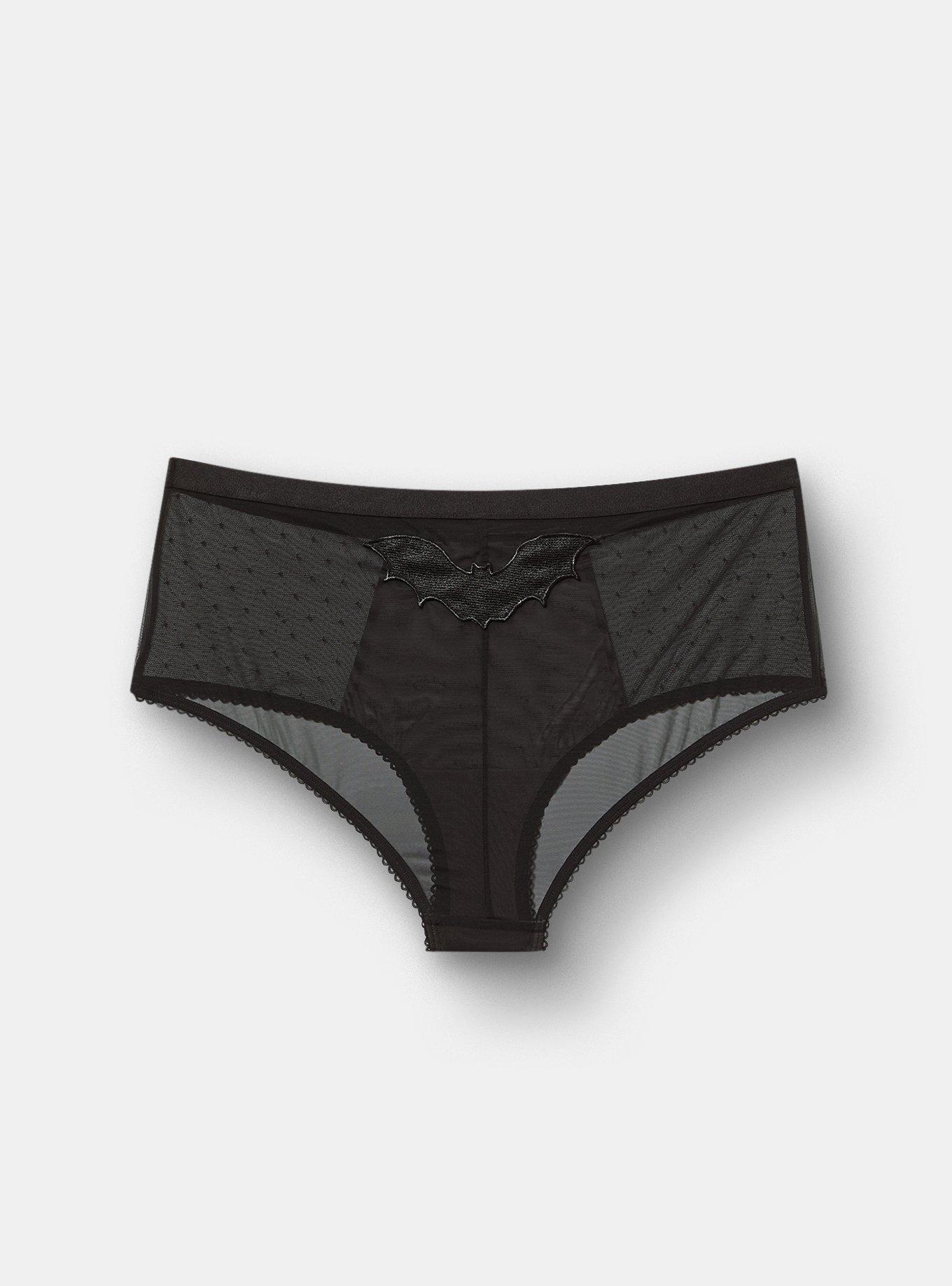 Halloween Applique Mid-Rise Lace Cheeky Panty