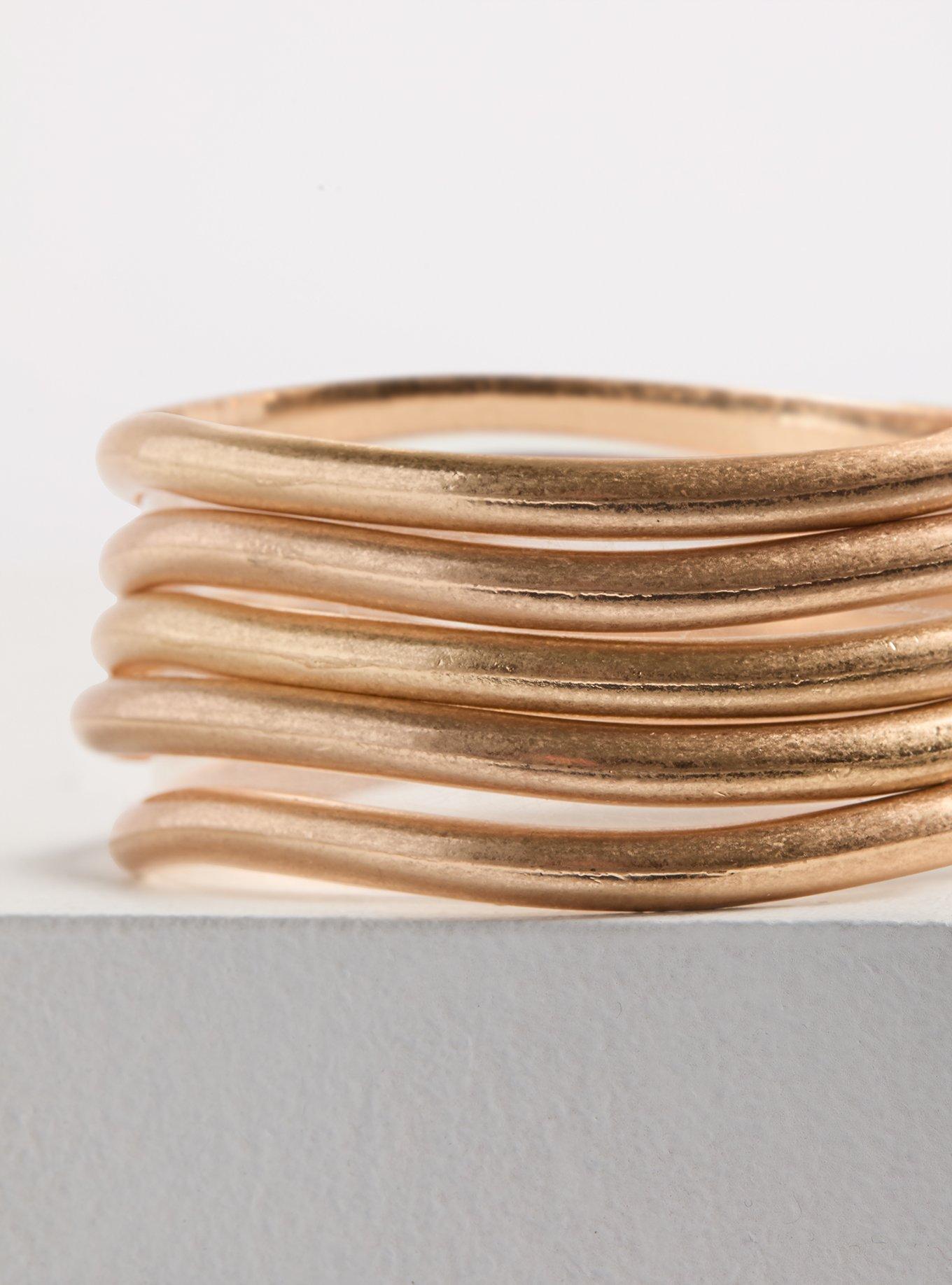 Wavy Bangle Set