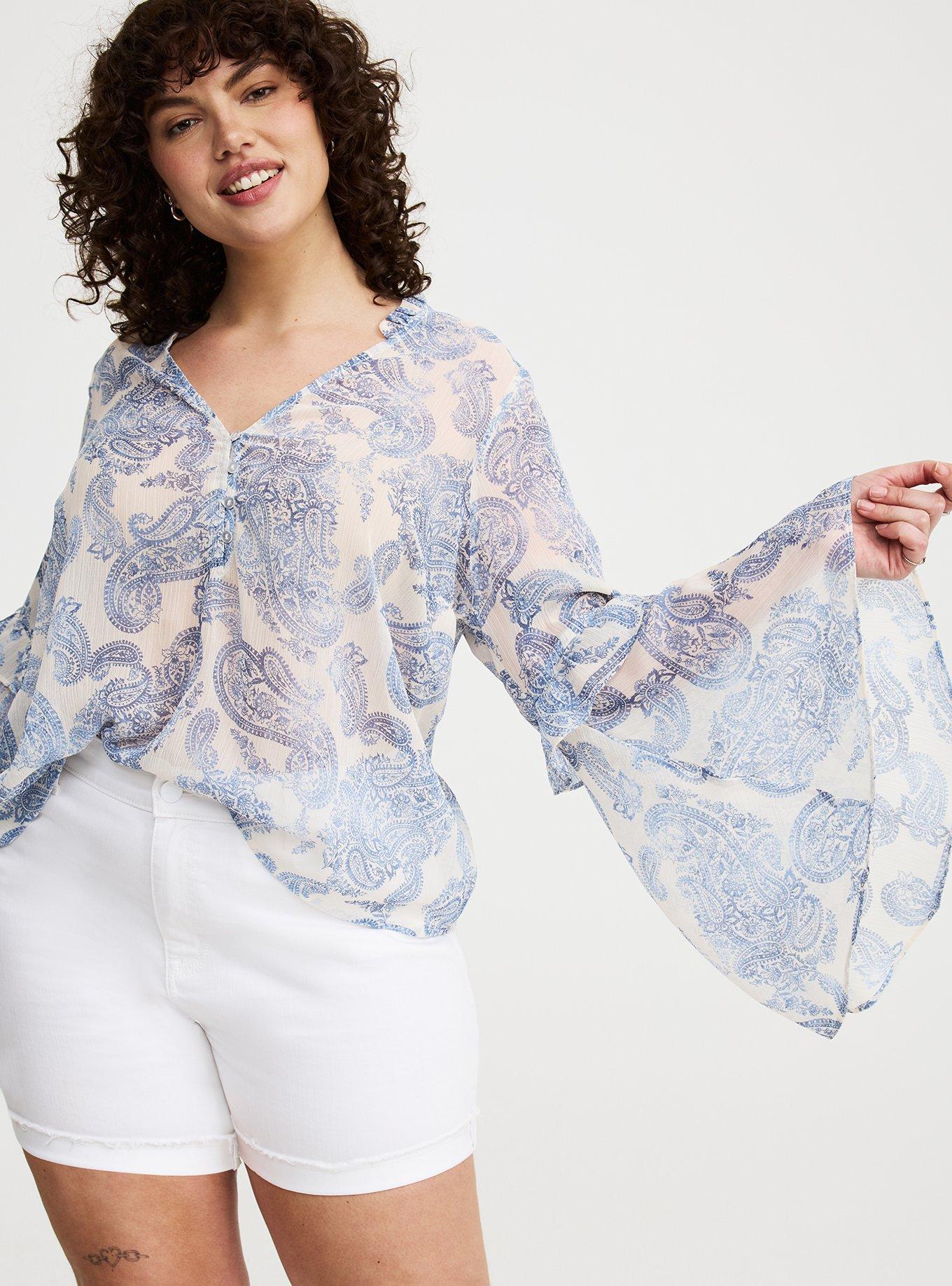 Summer Whisper Lightweight Ruffled Top Summer Whisper Lightweight Ruffled Top
