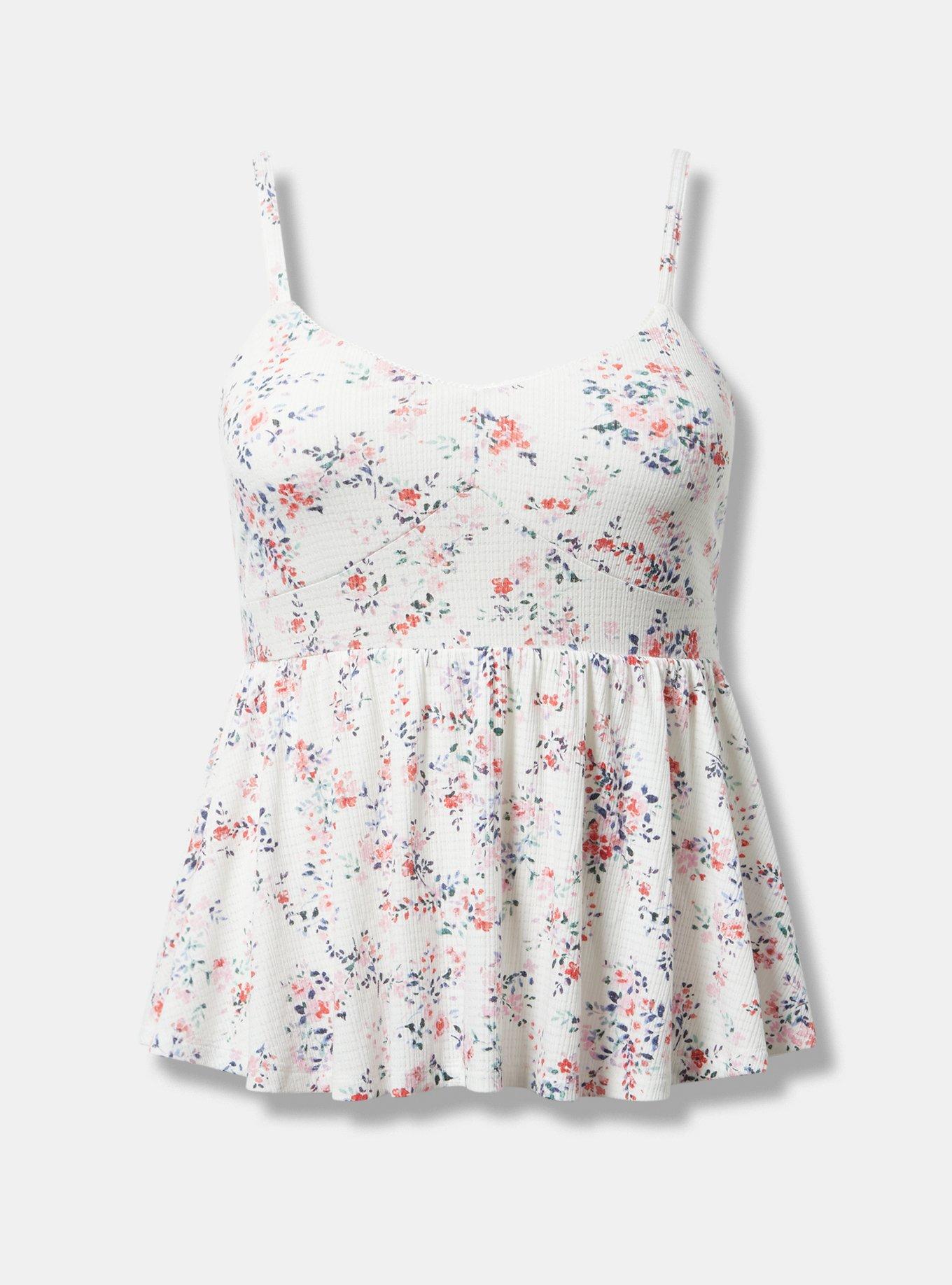 Smocked Criss-Cross Babydoll Top
