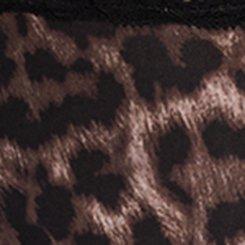 Plus Size Second Skin Mid-Rise Cheeky XO Back Panty, ON THE PROWL LEOPARD CHOCOLATE, swatch