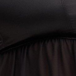 Plus Size Bustier Babydoll, RICH BLACK, swatch