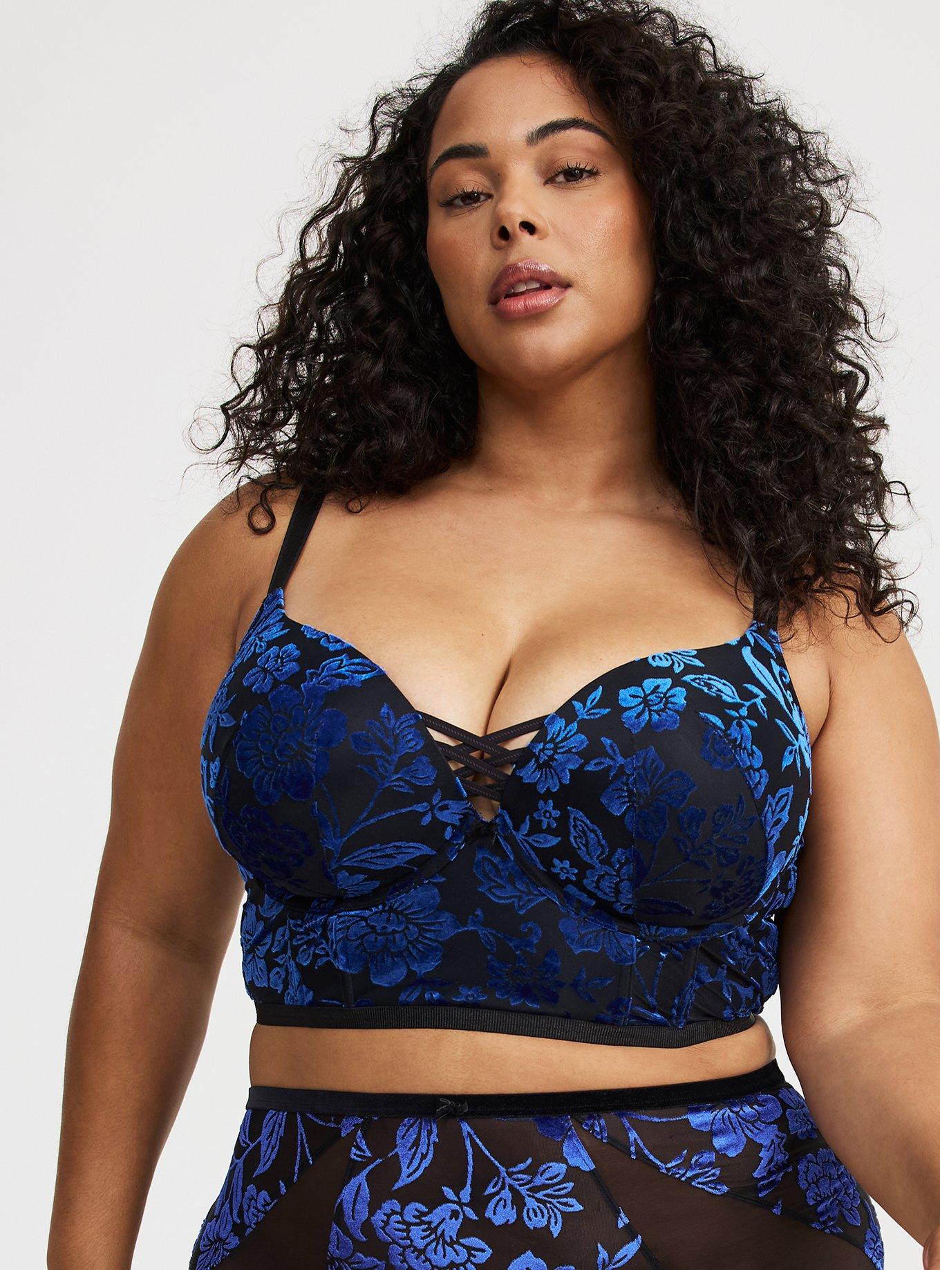 XO Plunge Push-Up Longline Bra