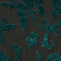 Plus Size Velvet Burnout High-Rise Cheeky Panty, MICKI FLORAL BURNOUT BOTANICAL GARDEN, swatch