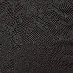 Plus Size Poppy Lace Bralette, RICH BLACK, swatch