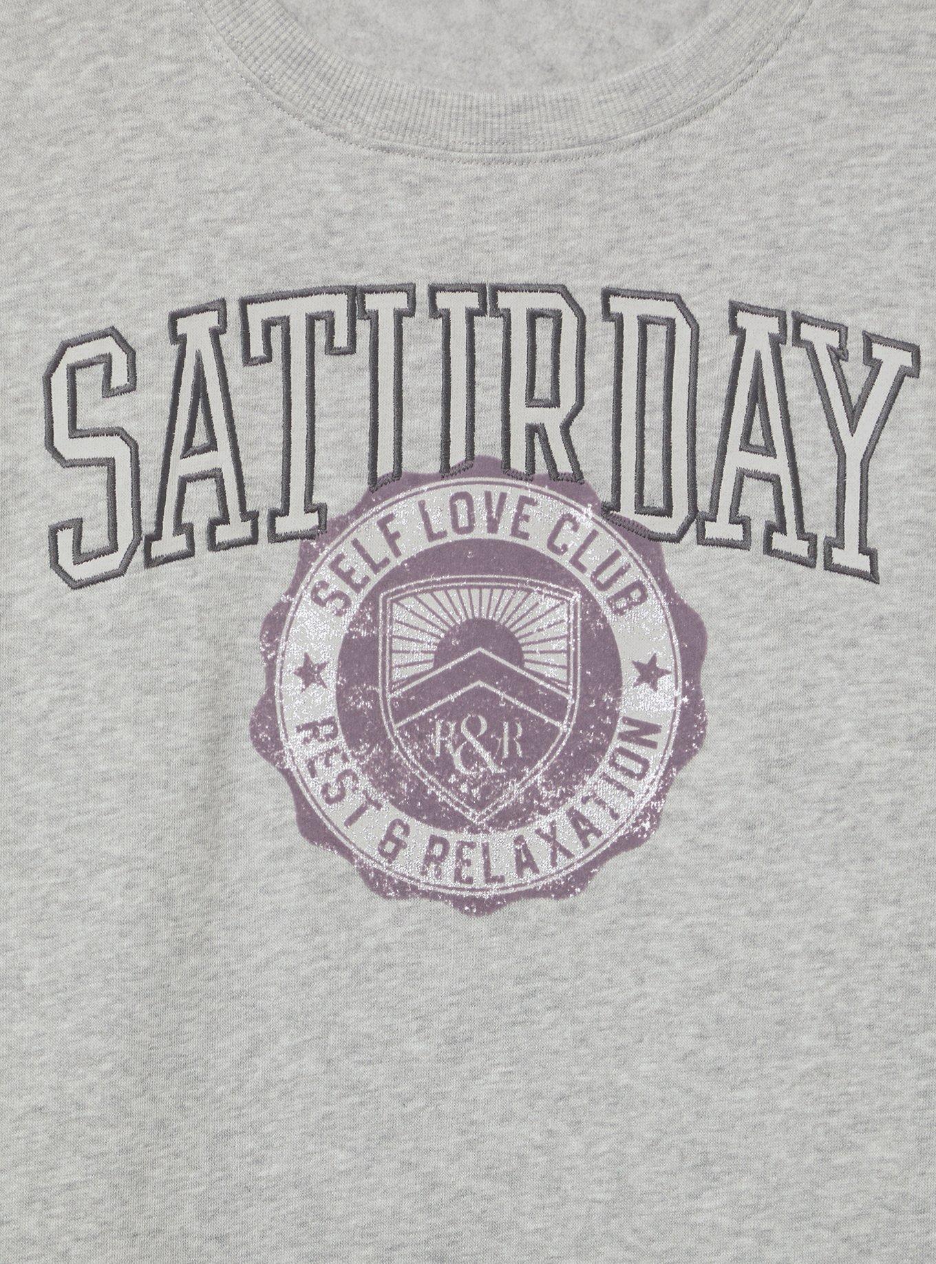 Saturday Cozy Fleece Sweatshirt