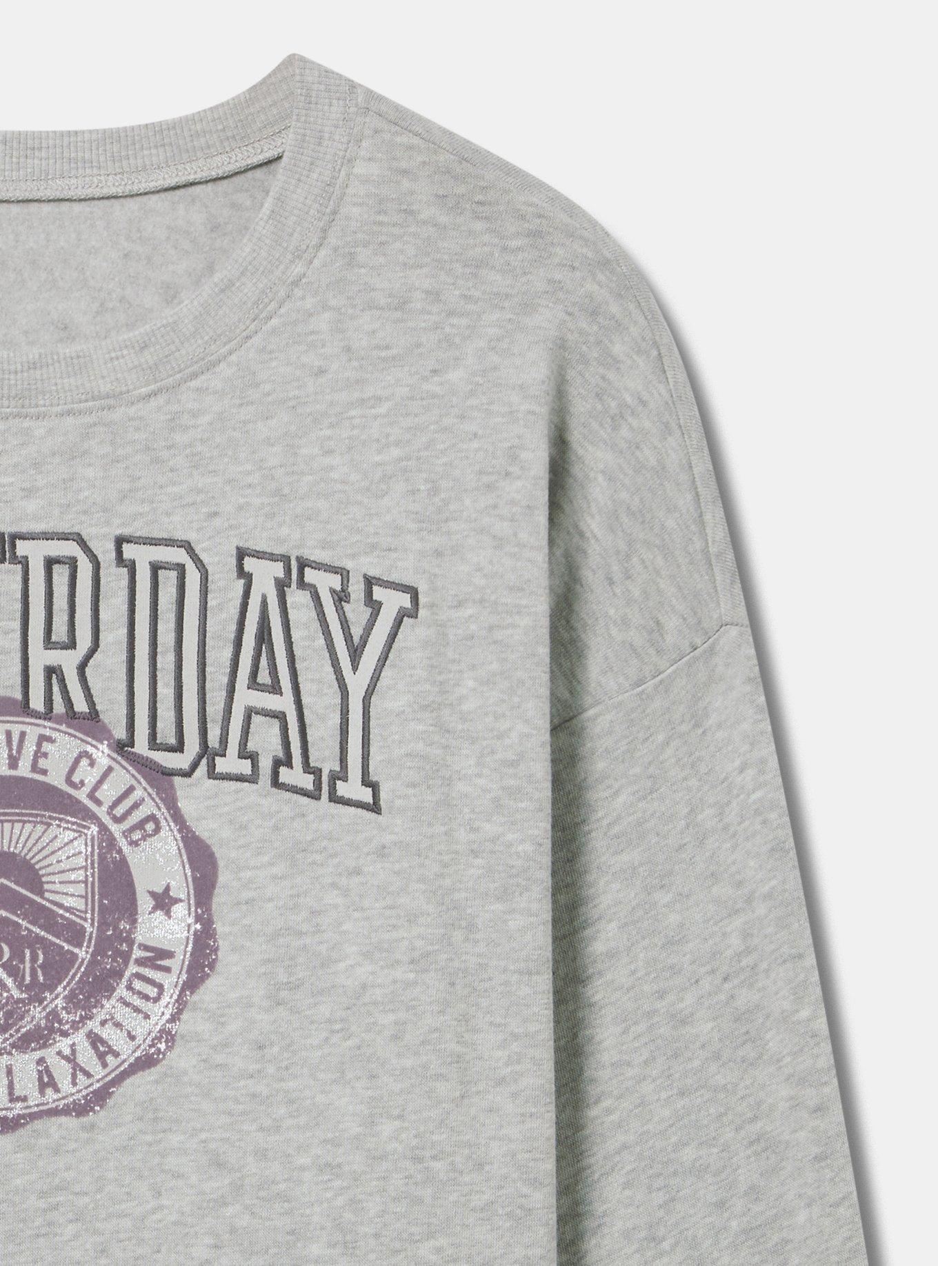 Saturday Cozy Fleece Sweatshirt