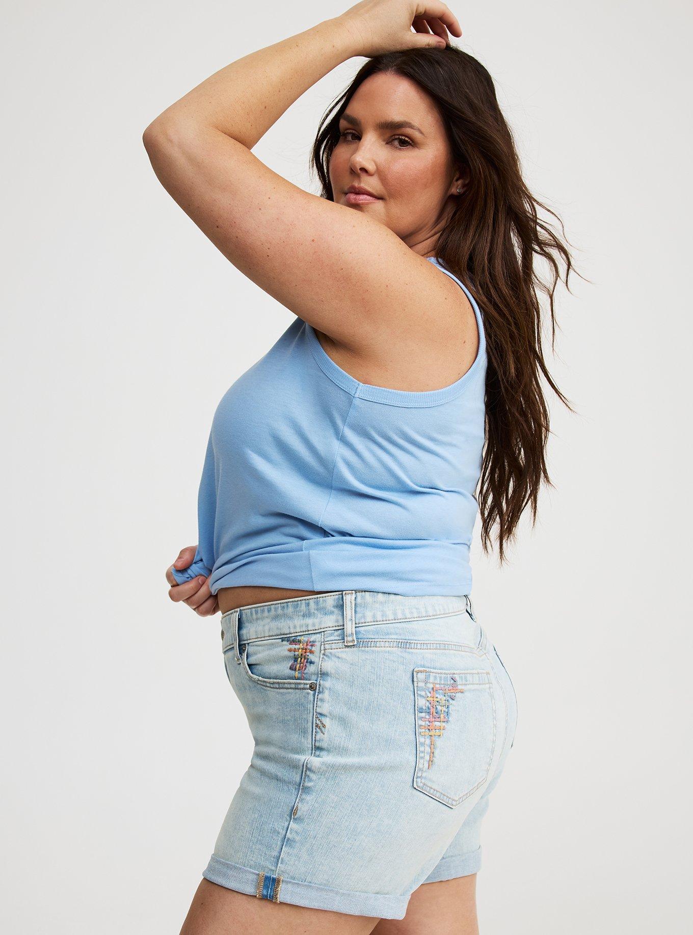 5'' Perfect Mid-Rise Embroidered Short