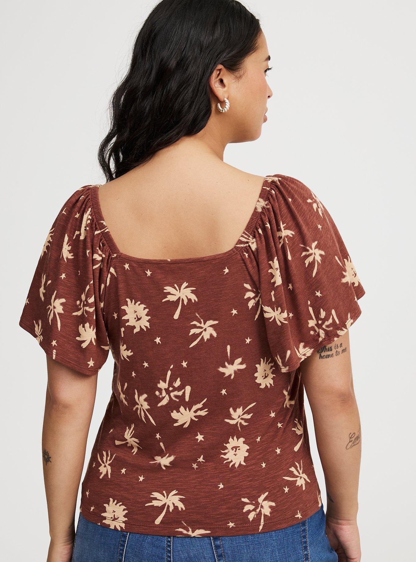 Flutter Sleeve Top