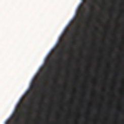 Plus Size Heritage Rib V-Neck Polo Tee, BLACK WHITE, swatch