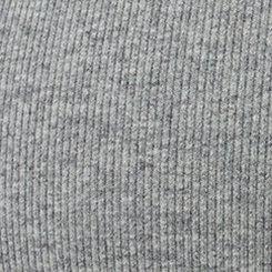 Plus Size Heritage Rib V-Neck Polo Tee, MED HEATHER GREY, swatch