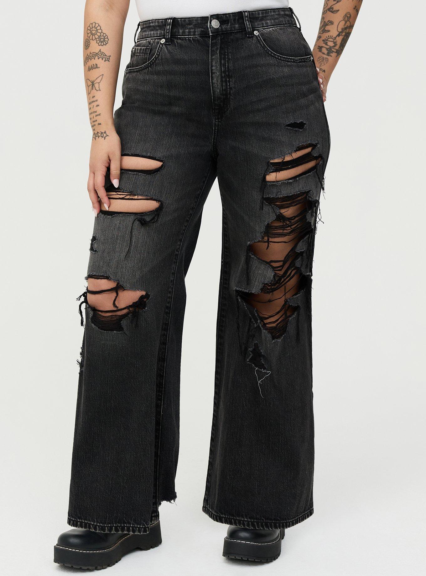 High-Rise Baggy Wide-Leg Jean, TRUE GRIT, alternate