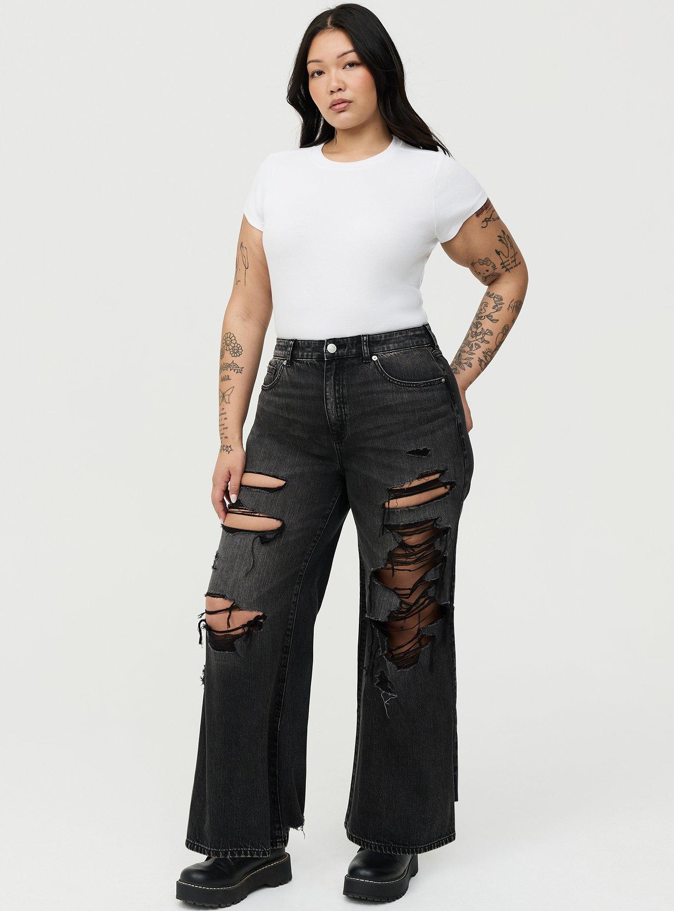 High-Rise Baggy Wide-Leg Jean, TRUE GRIT, alternate