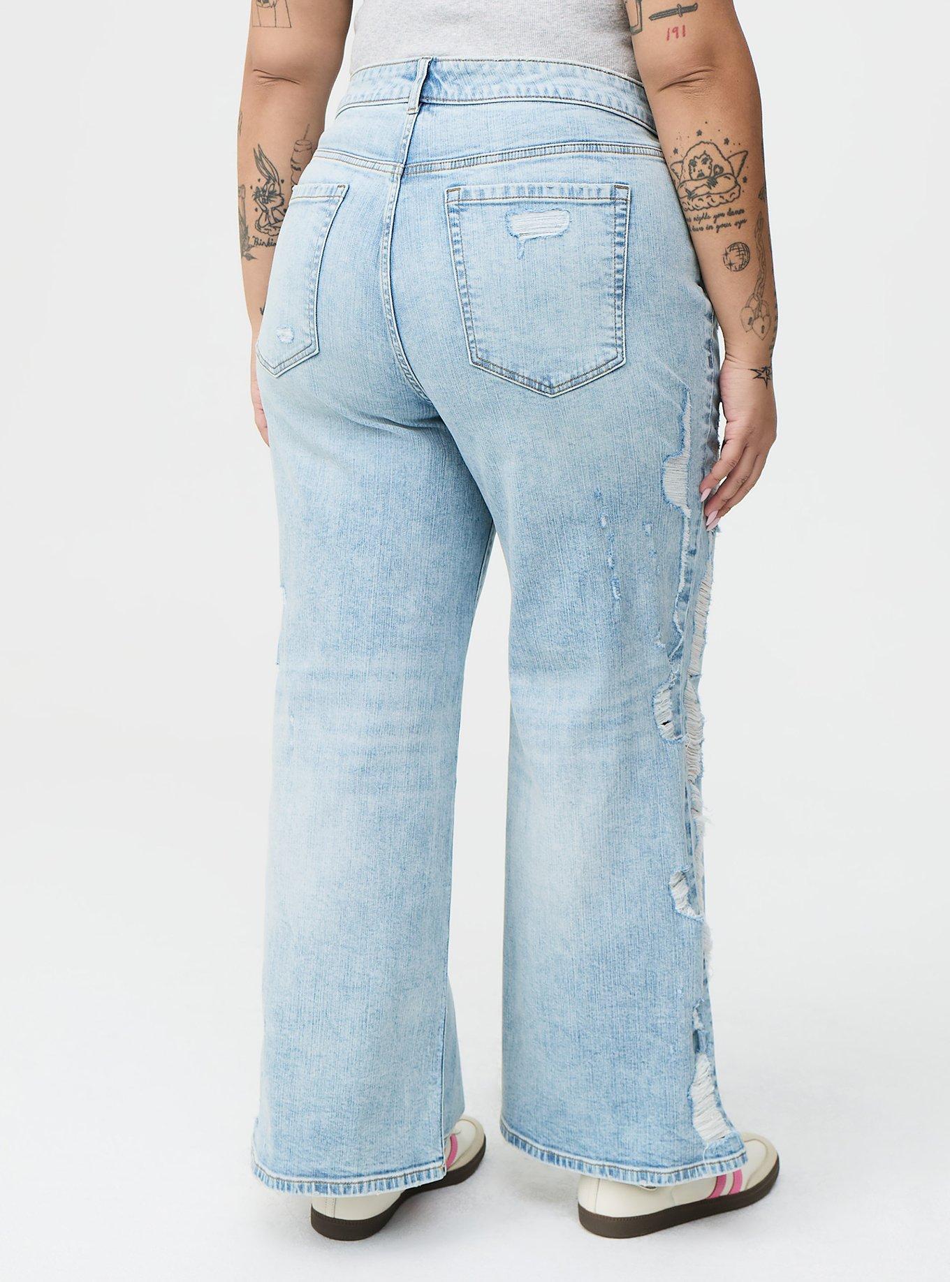 High-Rise Baggy Wide-Leg Jean, CRASH AND BURN, alternate