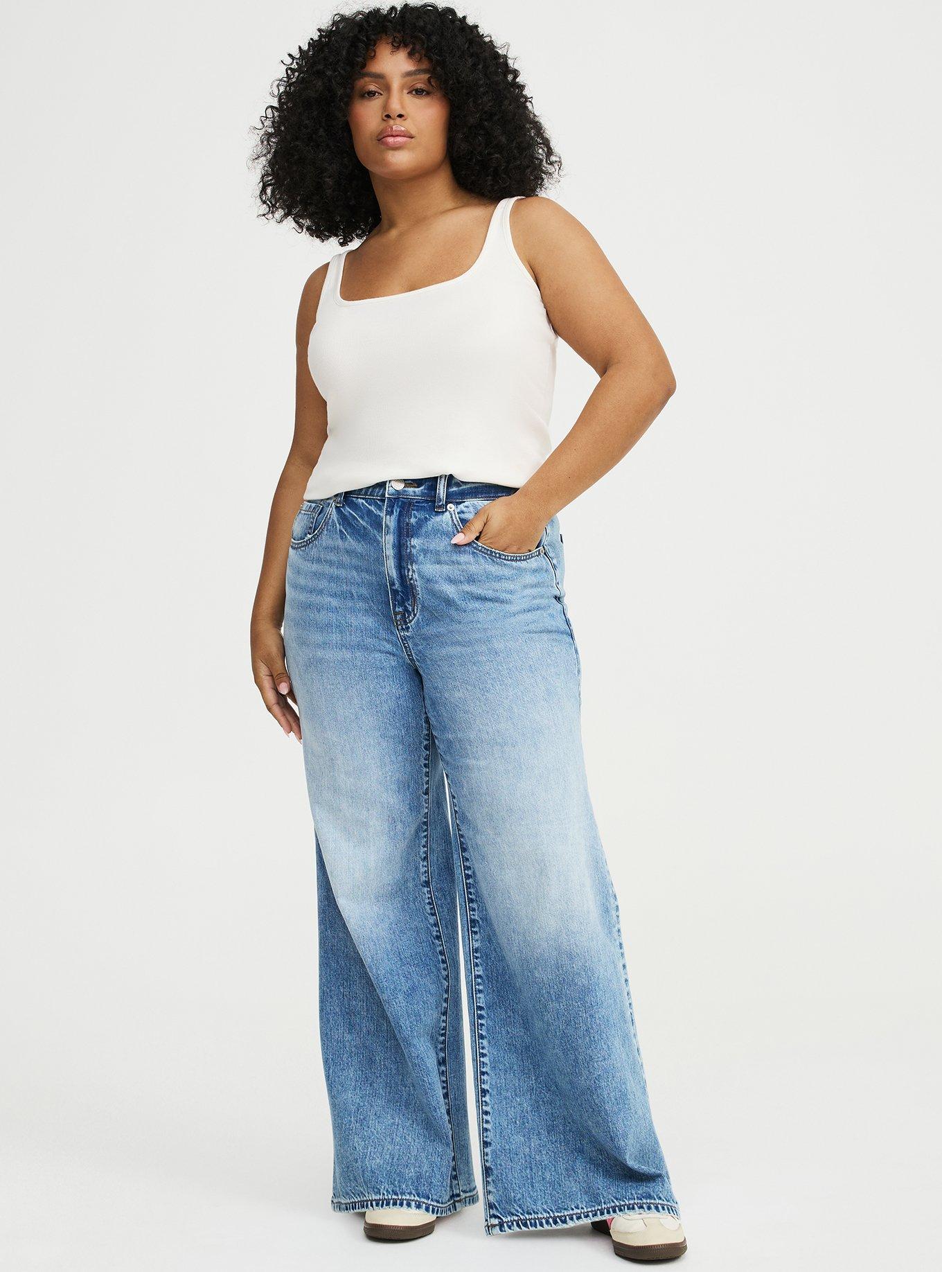 High-Rise Baggy Wide-Leg Jean, SANDBAR, alternate