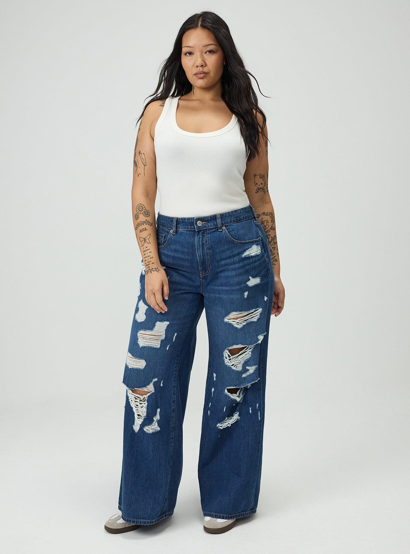 High-Rise Baggy Wide-Leg Jean, SHARK TANK, alternate