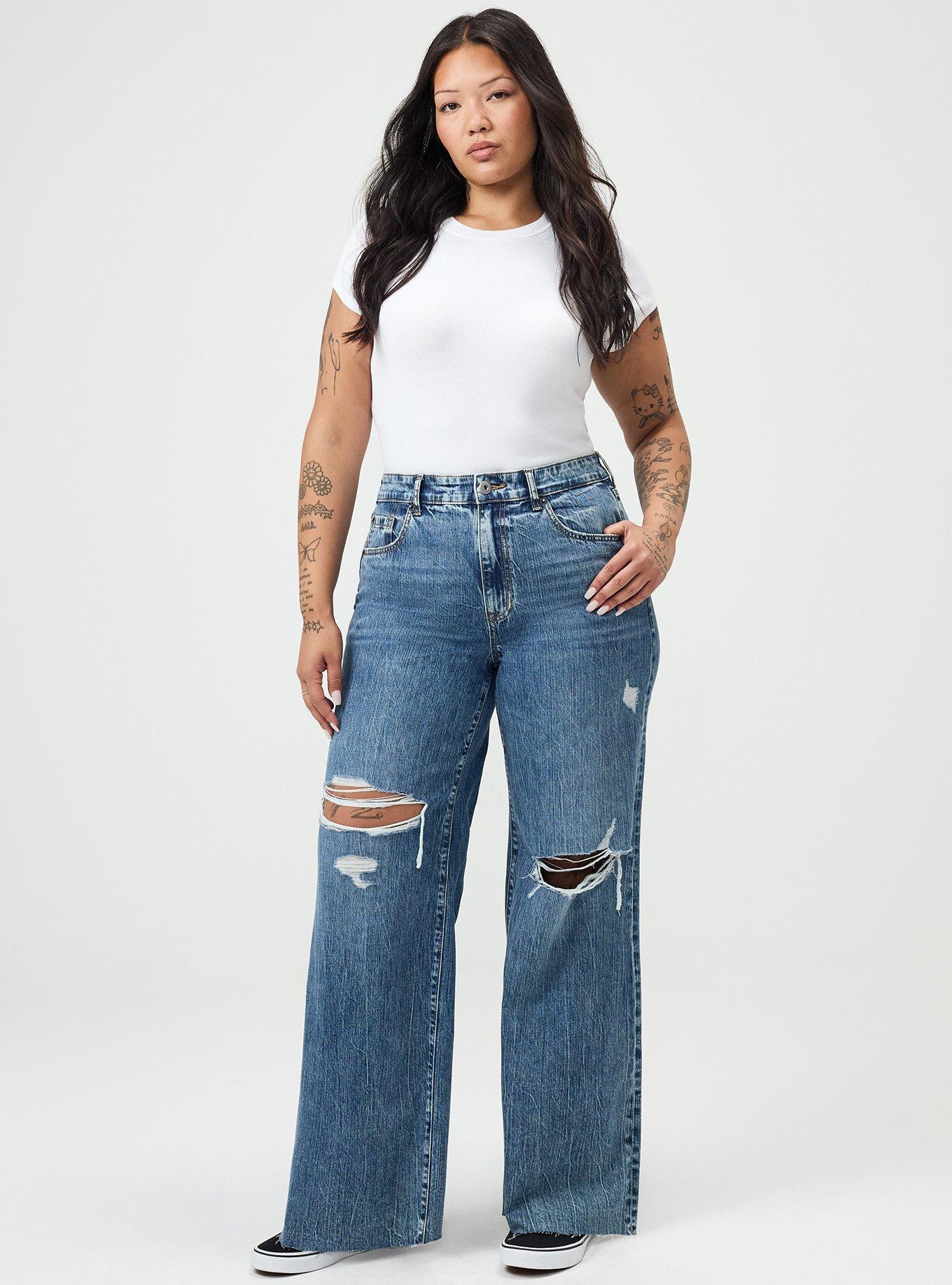 High-Rise Baggy Wide-Leg Jean, PALAMINO, alternate