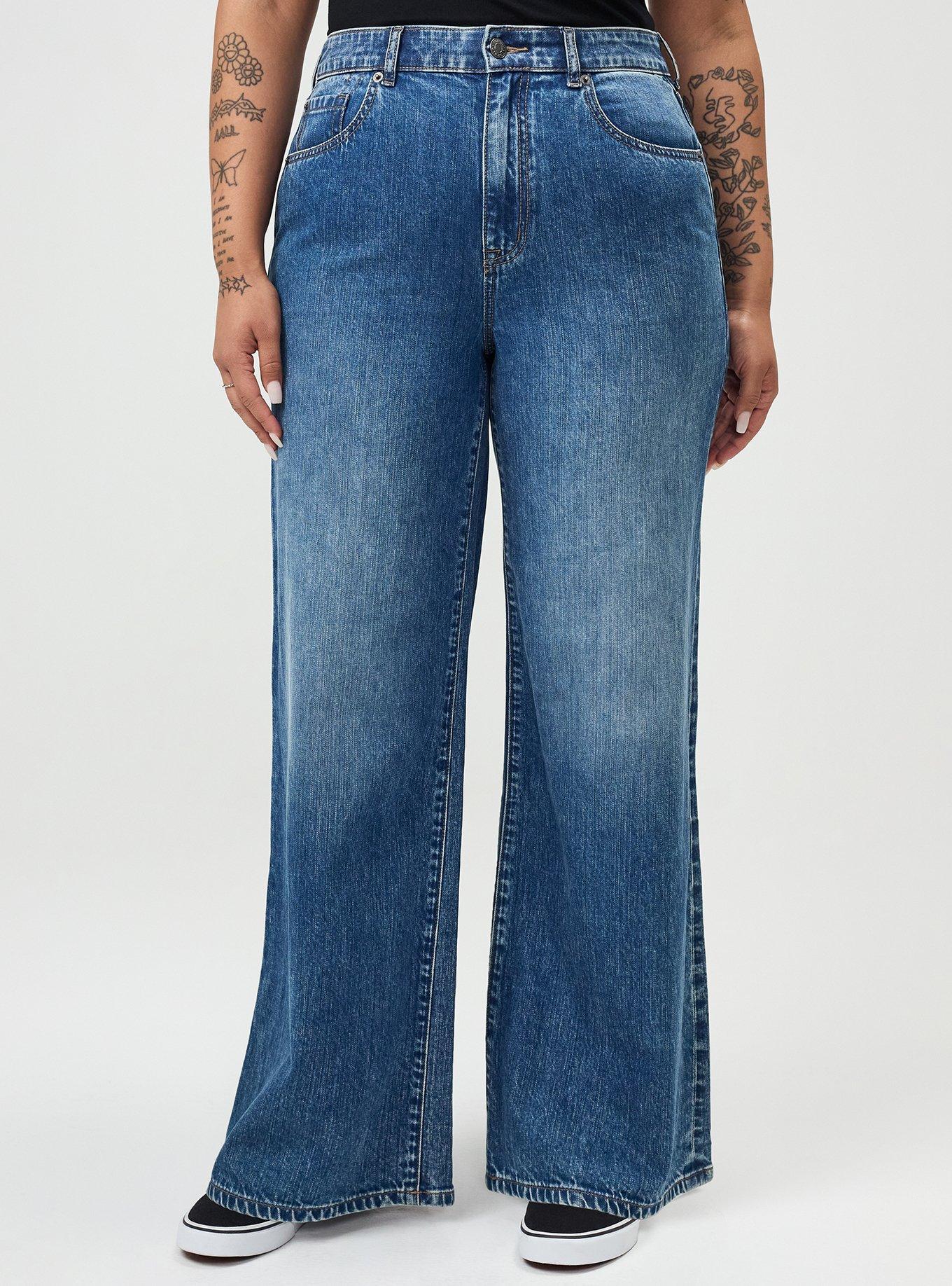 High-Rise Baggy Wide-Leg Jean, LARIAT, alternate