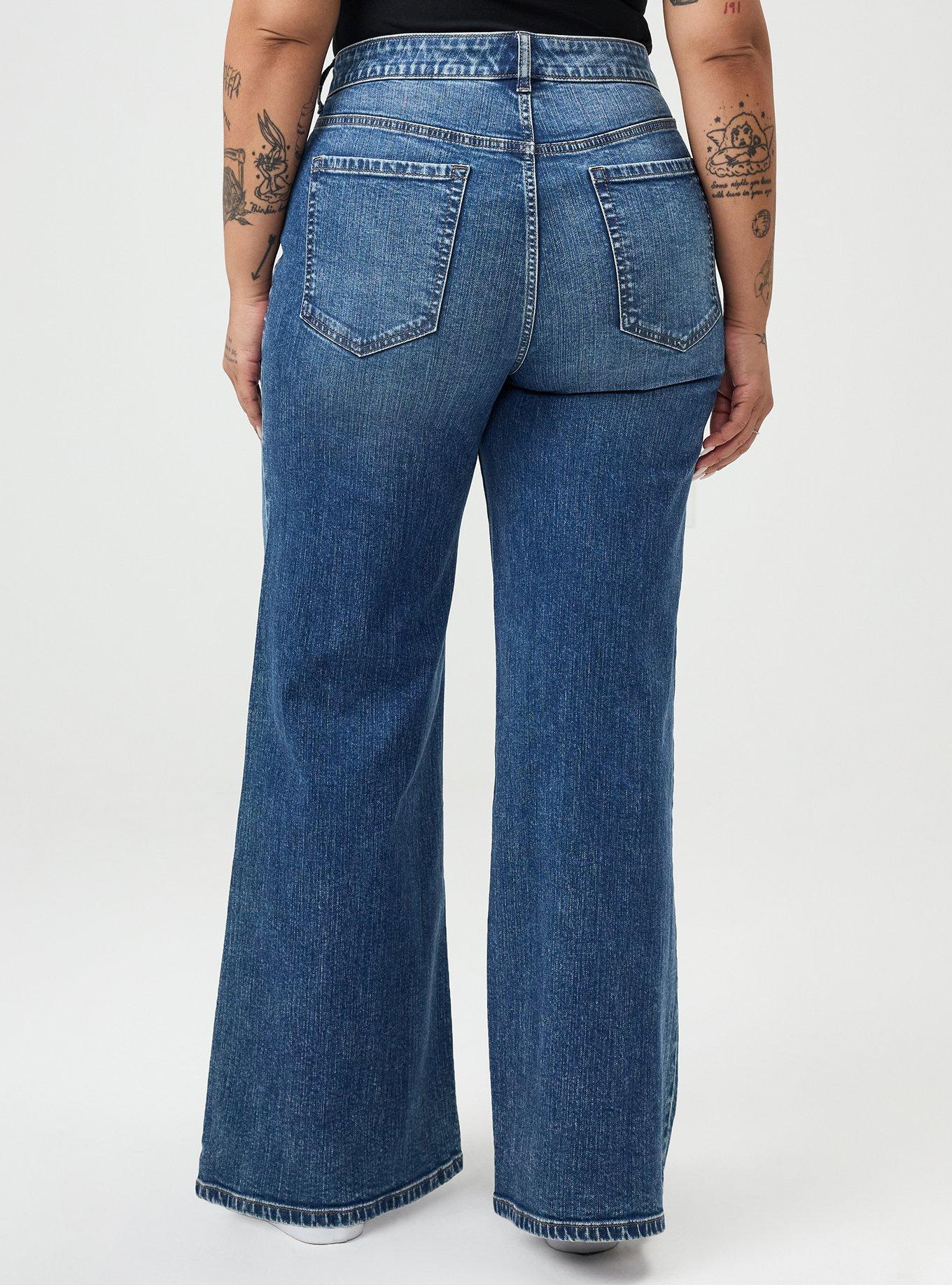 High-Rise Baggy Wide-Leg Jean, LARIAT, alternate