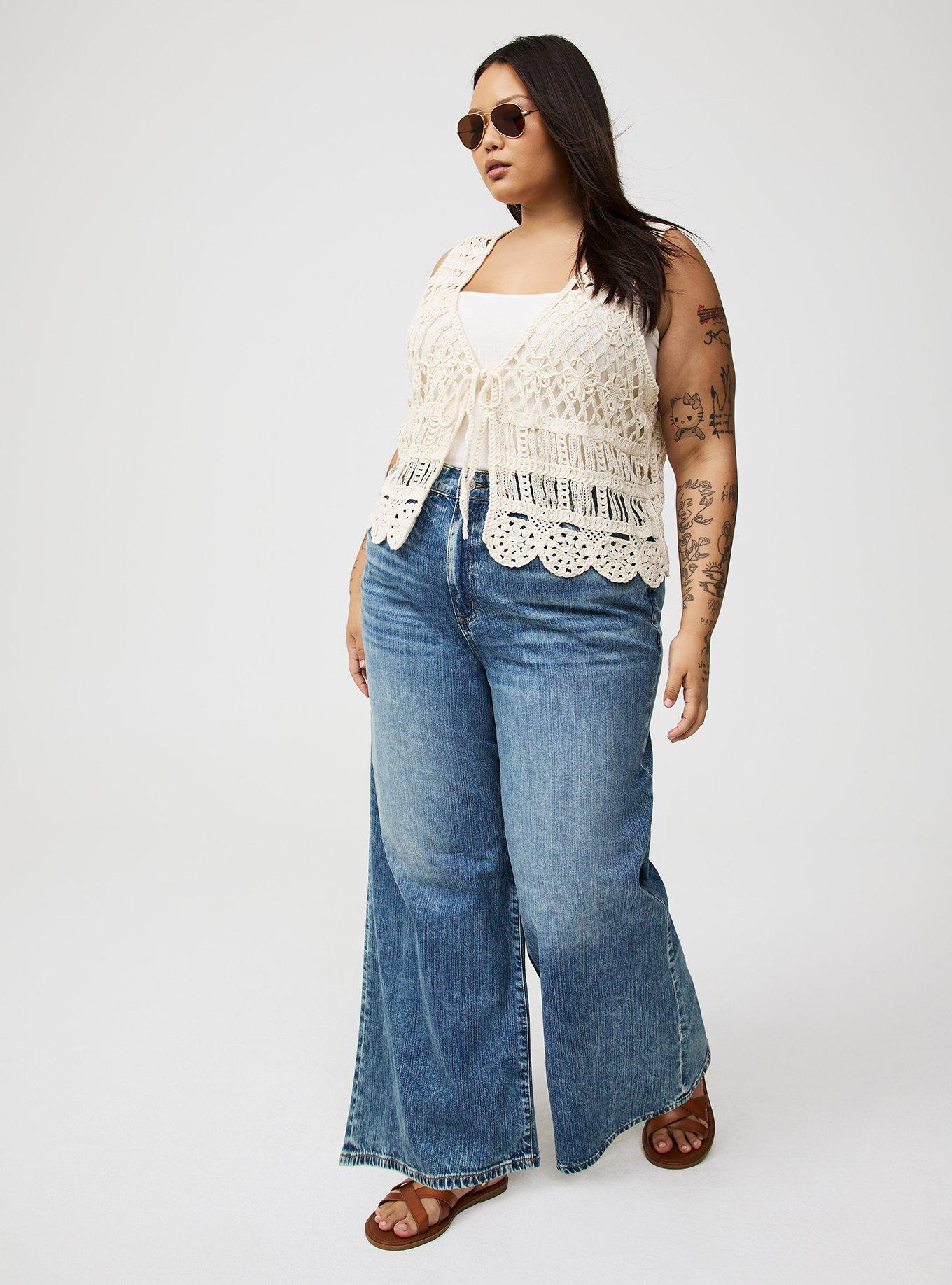 Crochet Tie-Front Vest