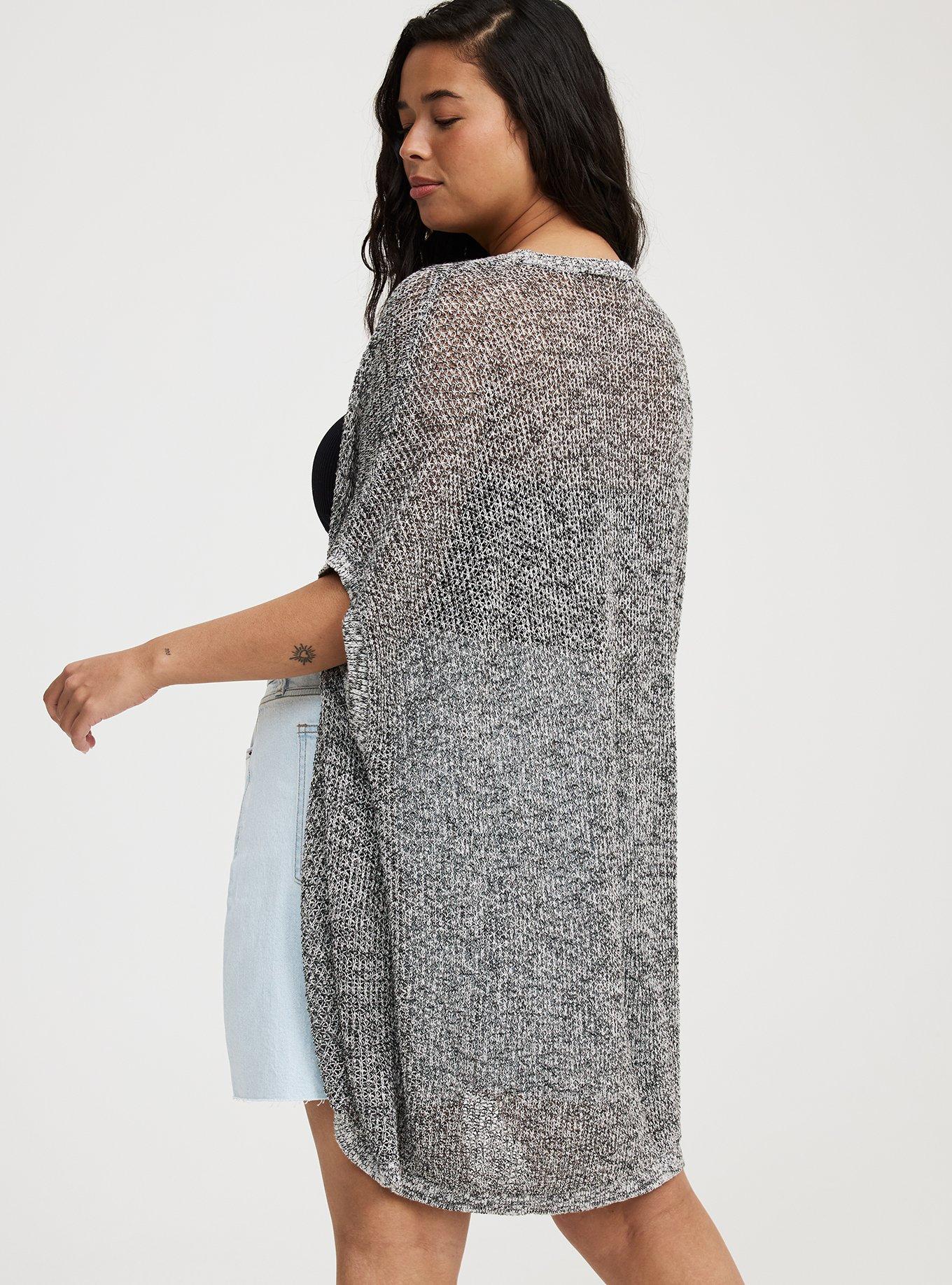 Open Knit Cocoon Cardigan