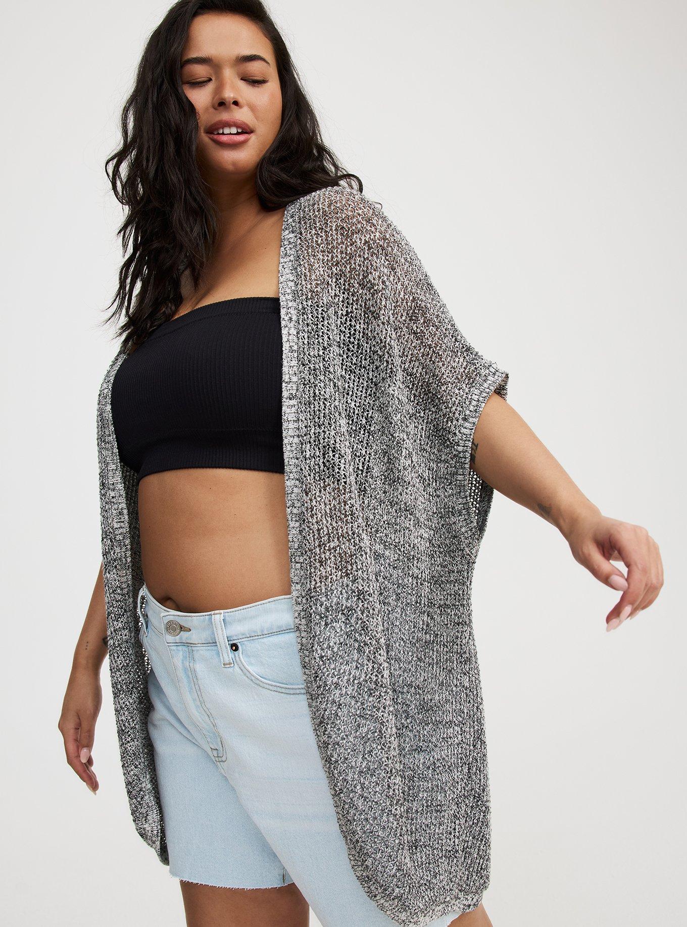 Open Knit Cocoon Cardigan