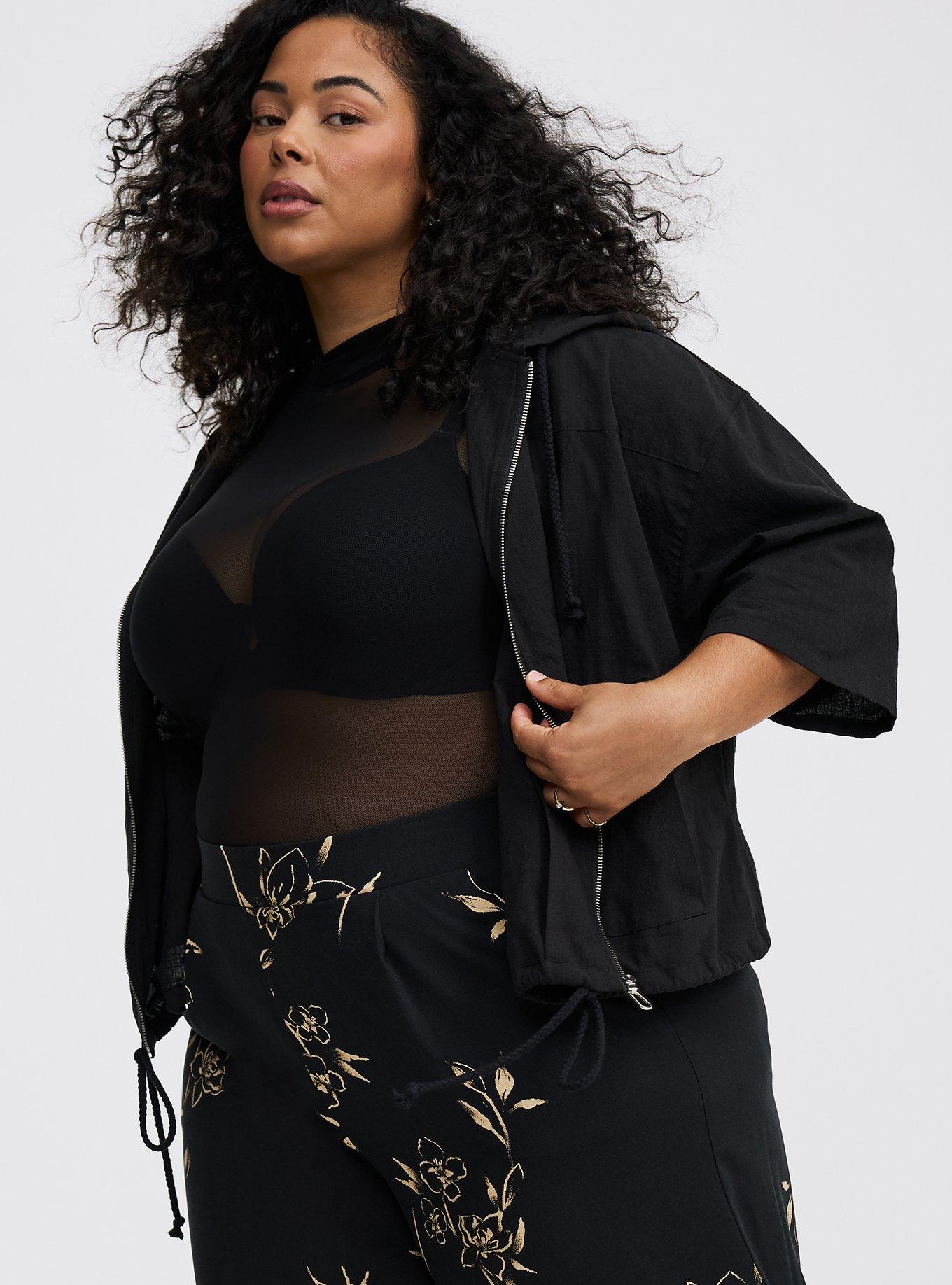 Cropped Cotton Hoodie
