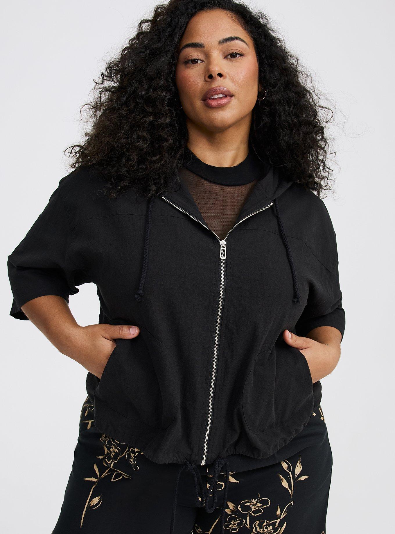 Cropped Cotton Hoodie