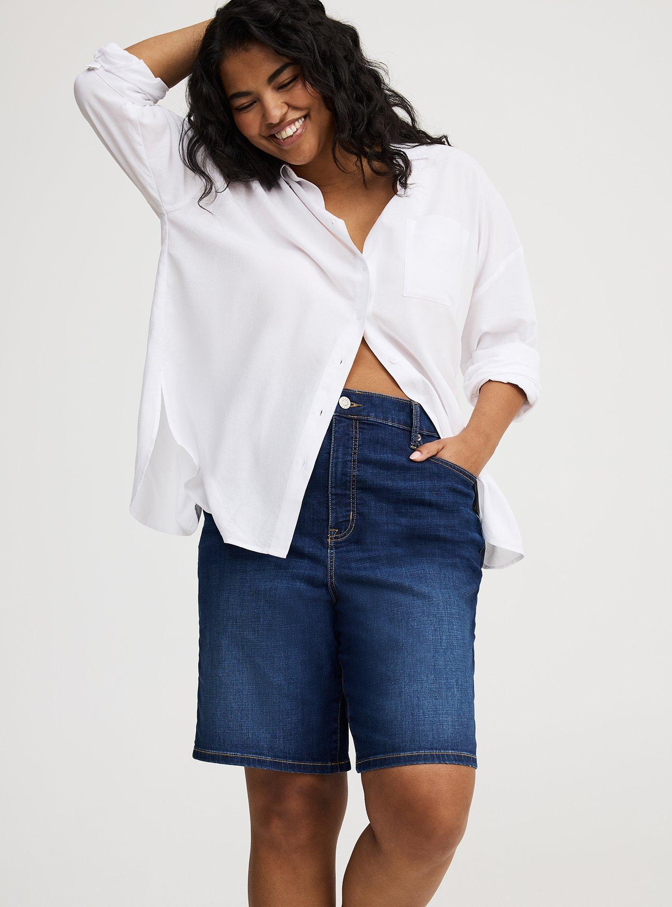 Perfect High-Rise Bermuda Jean Short