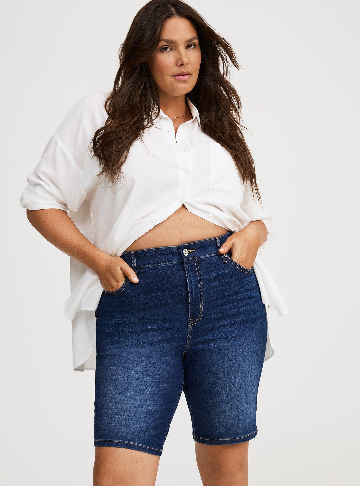 Perfect High-Rise Bermuda Jean Short