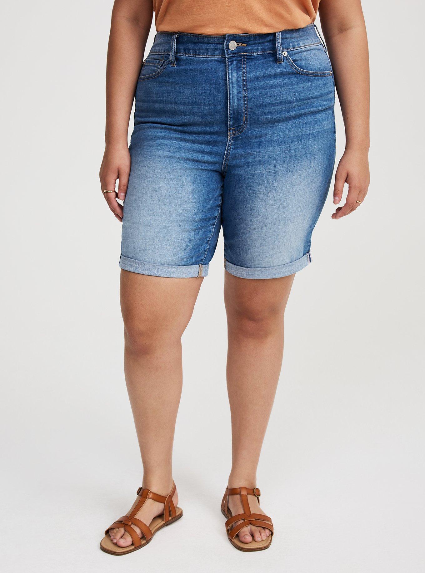 Perfect High-Rise Bermuda Jean Short