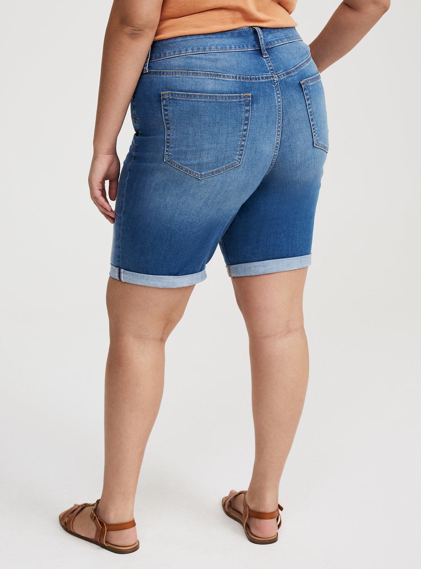 Perfect High-Rise Bermuda Jean Short