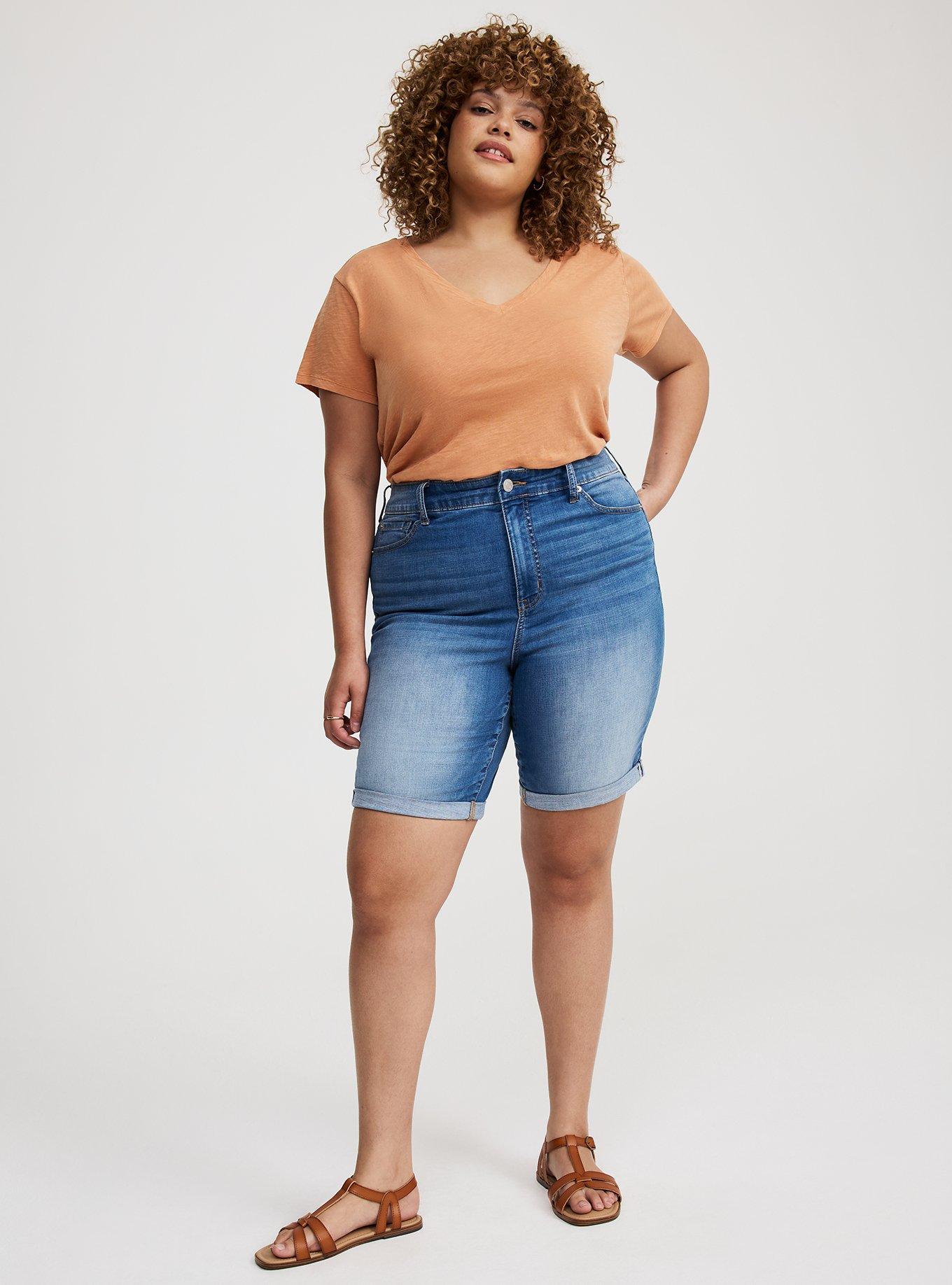 Perfect High-Rise Bermuda Jean Short