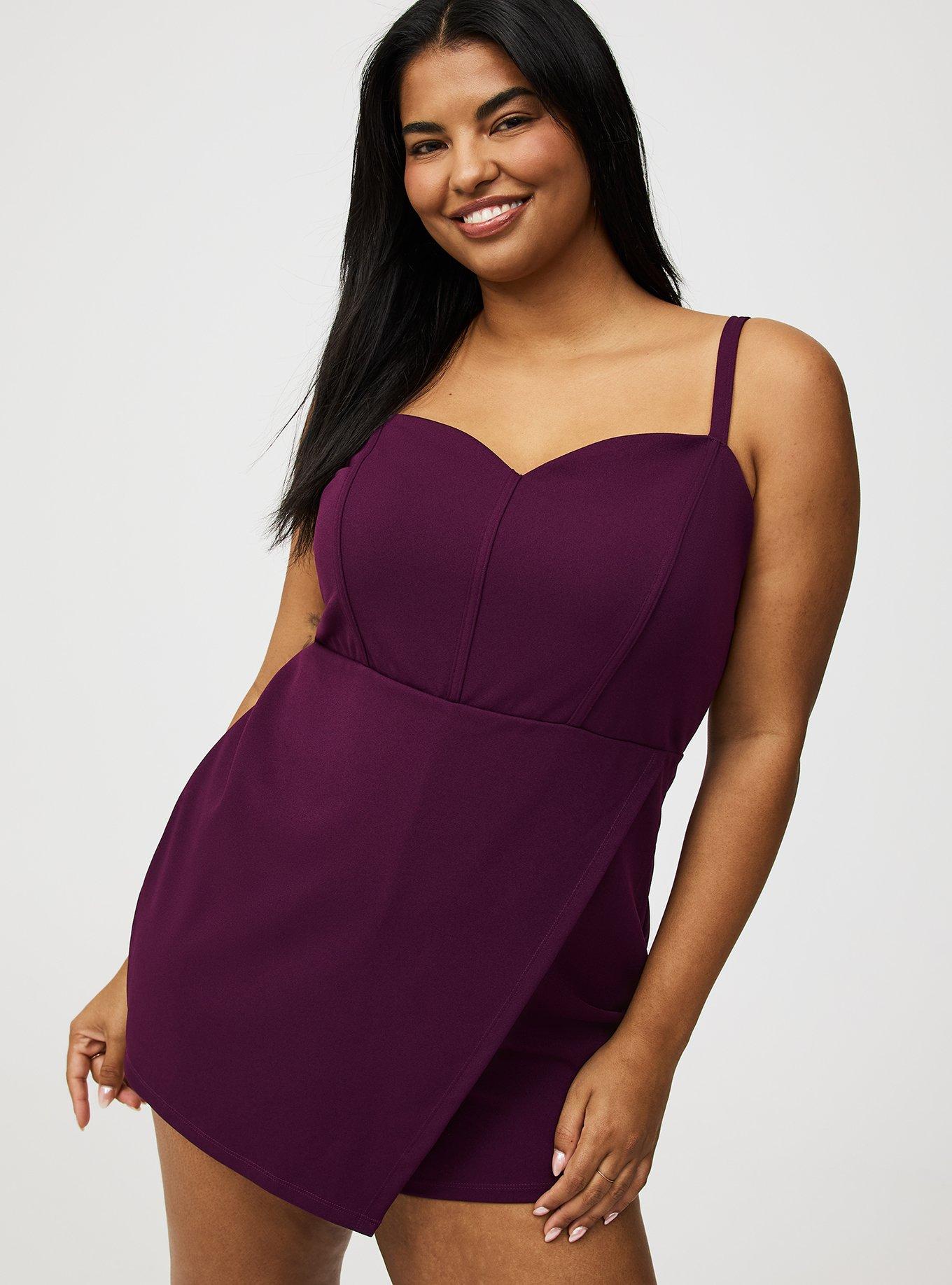 Sweetheart-Neck Wrap-Front Romper
