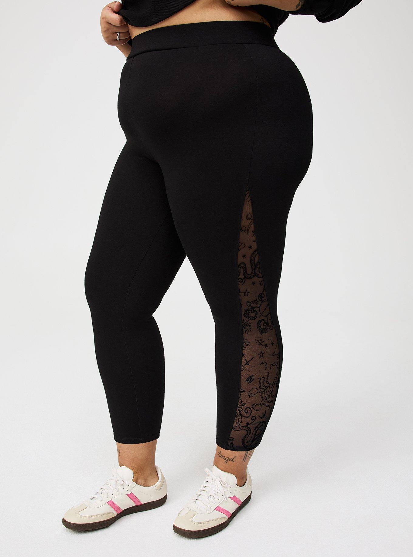 Crop Flocked Legging
