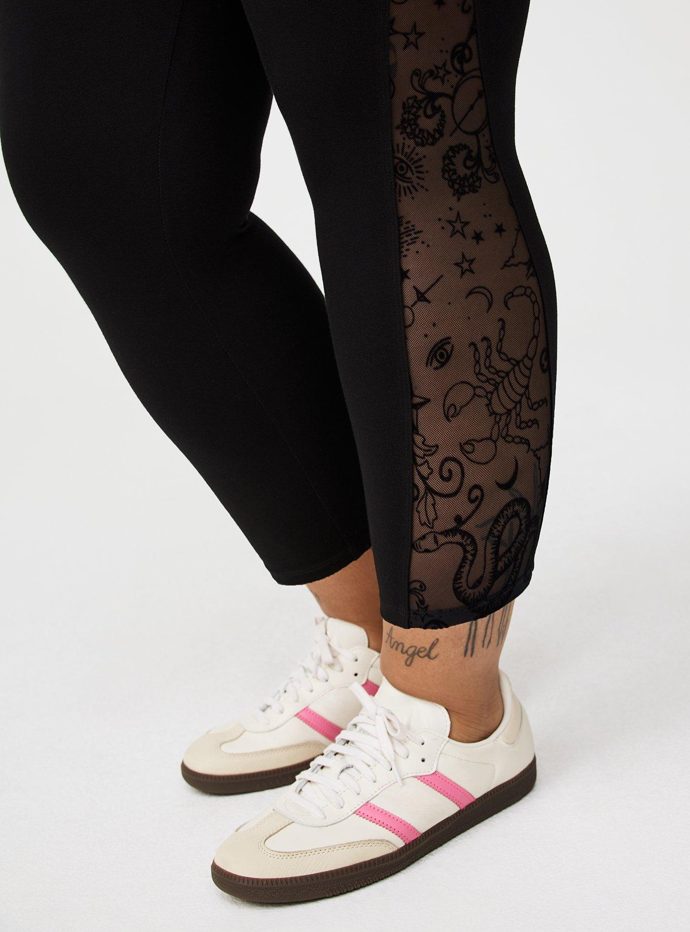 Crop Flocked Legging