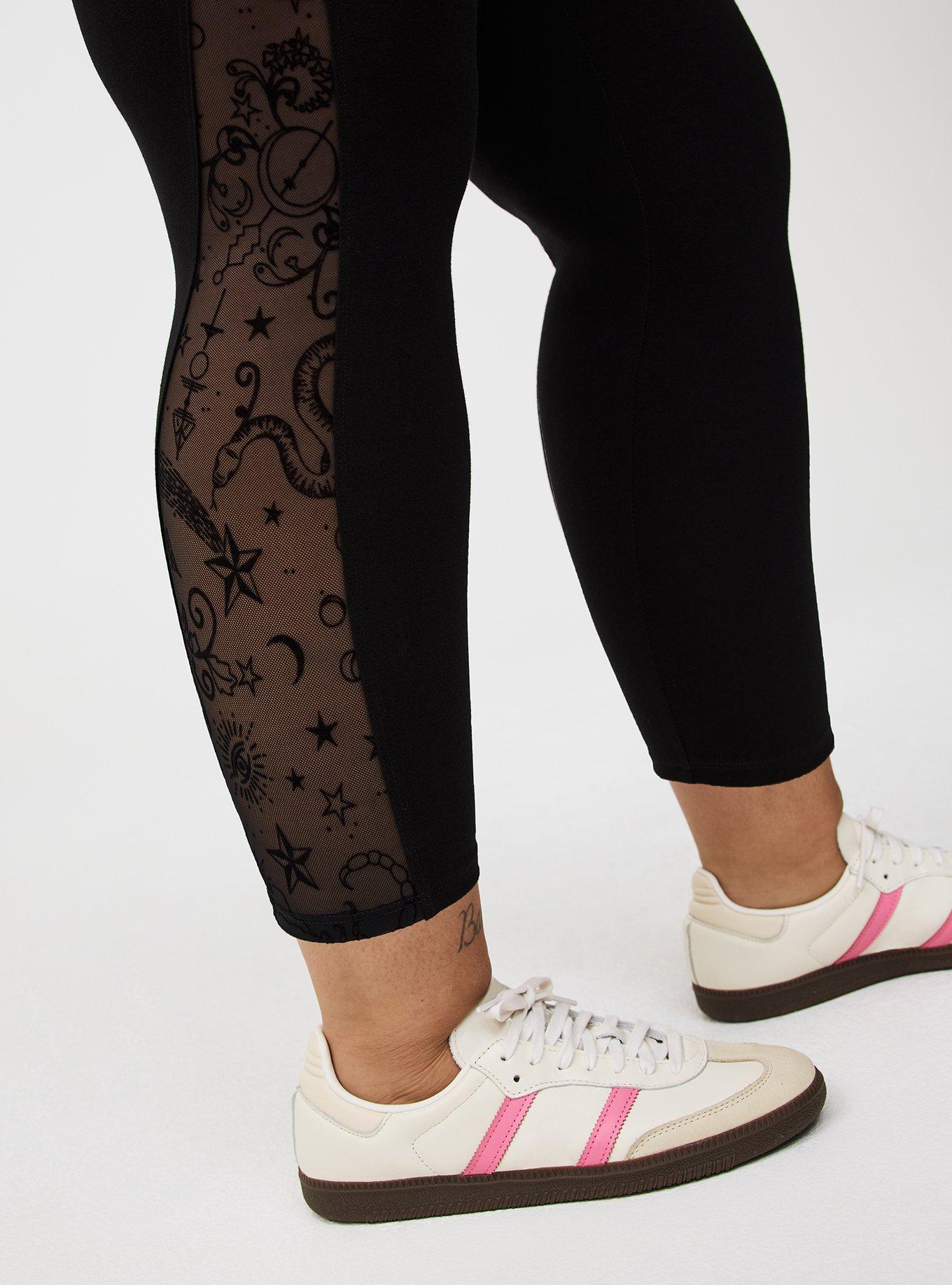 Crop Flocked Legging