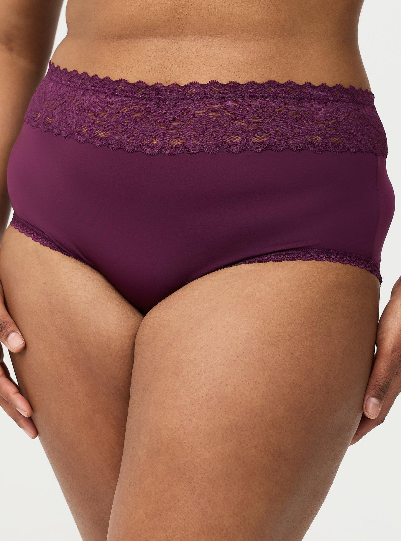 Second Skin High-Rise XO Back Brief Panty, POTENT PURPLE, hi-res