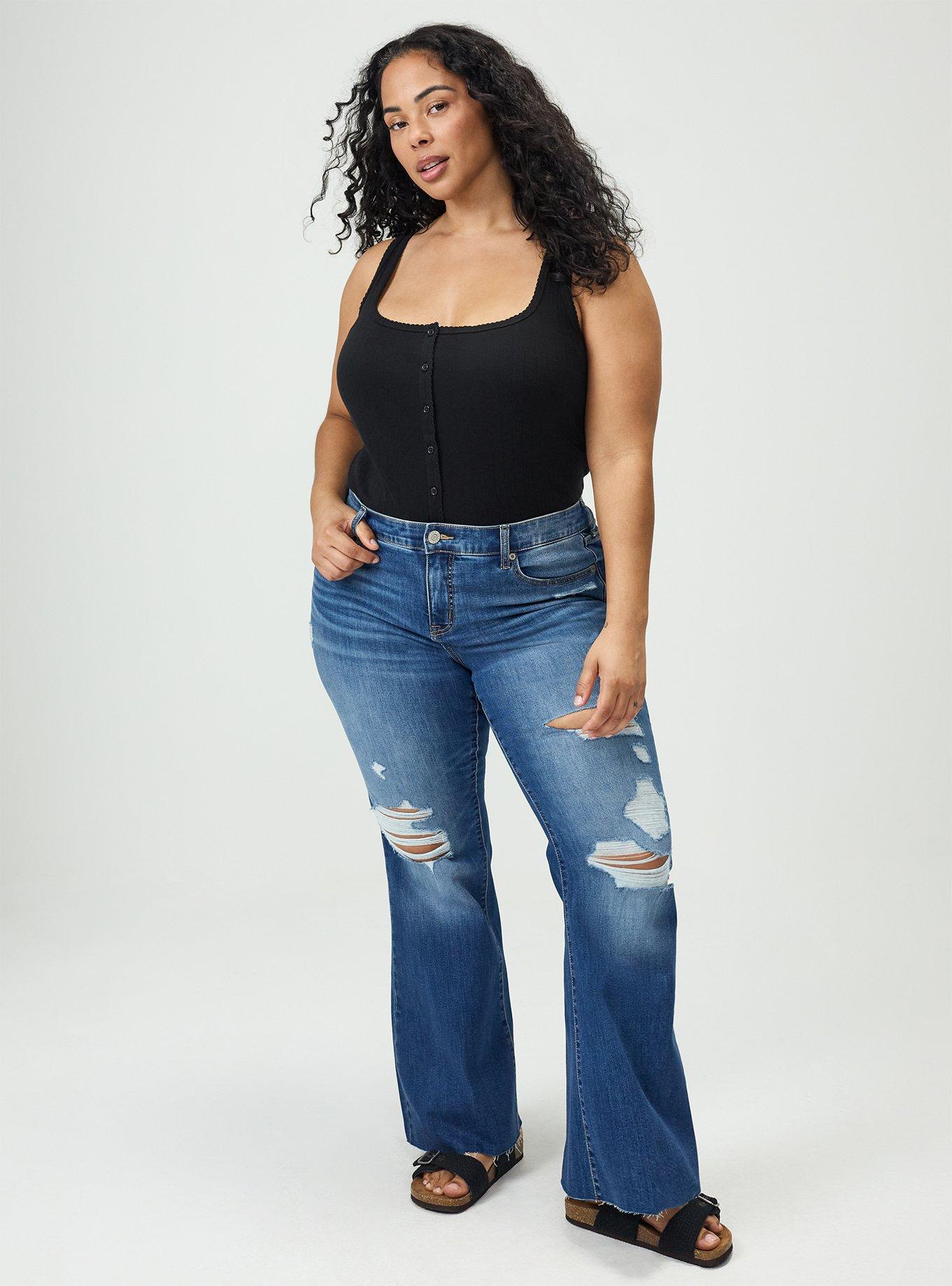 Pointelle Square Neck Button Up Tank, DEEP BLACK, alternate