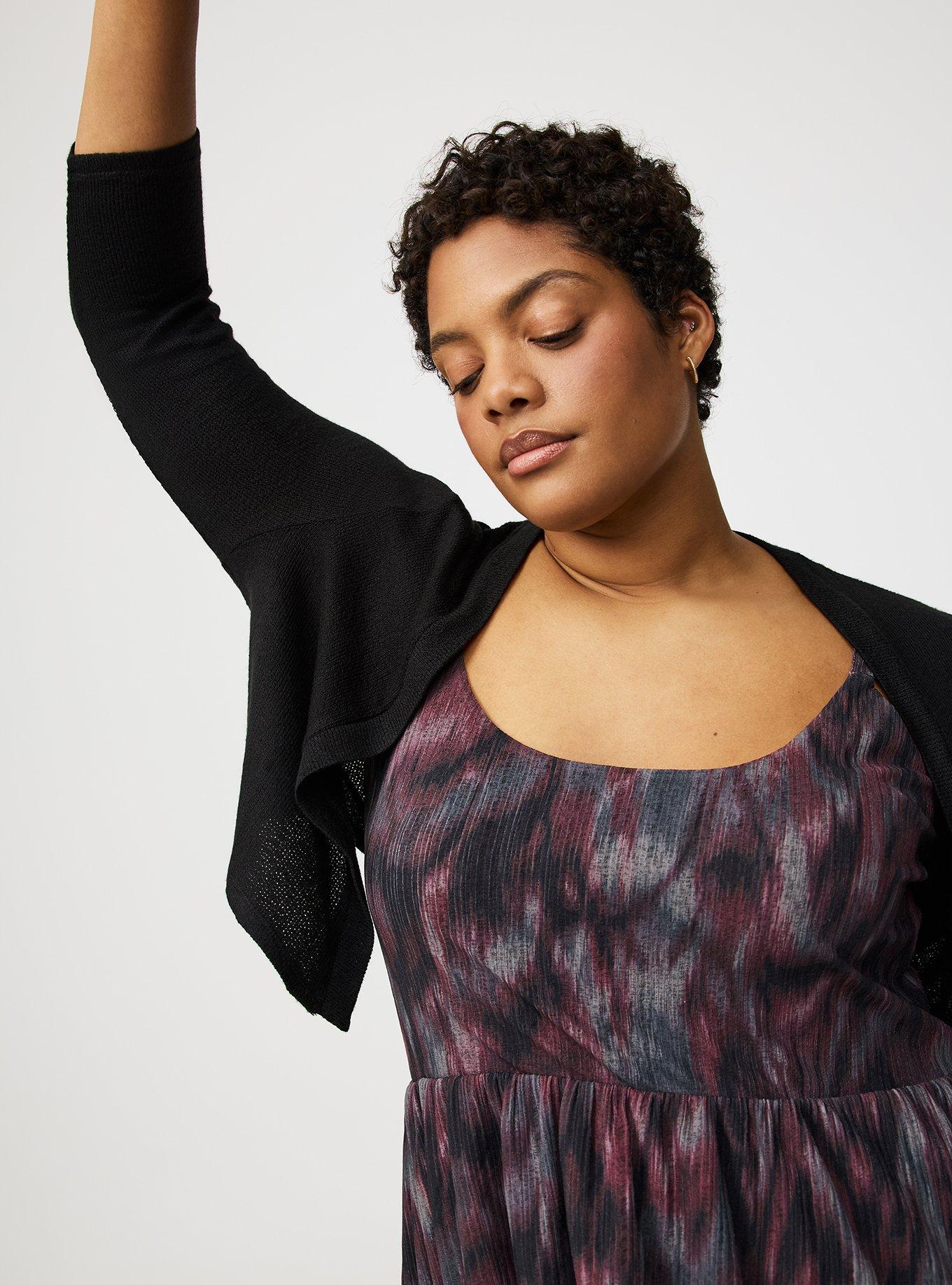 3/4 Sleeve Crop Shrug