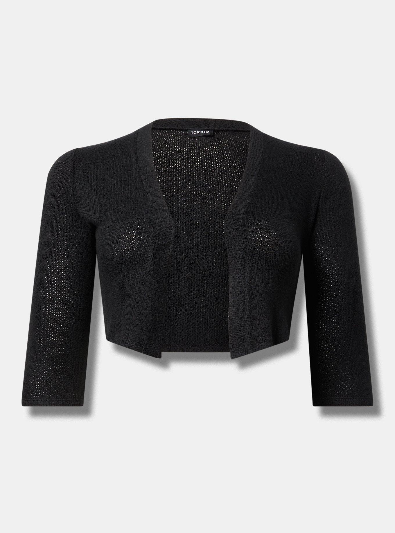 3/4 Sleeve Crop Shrug