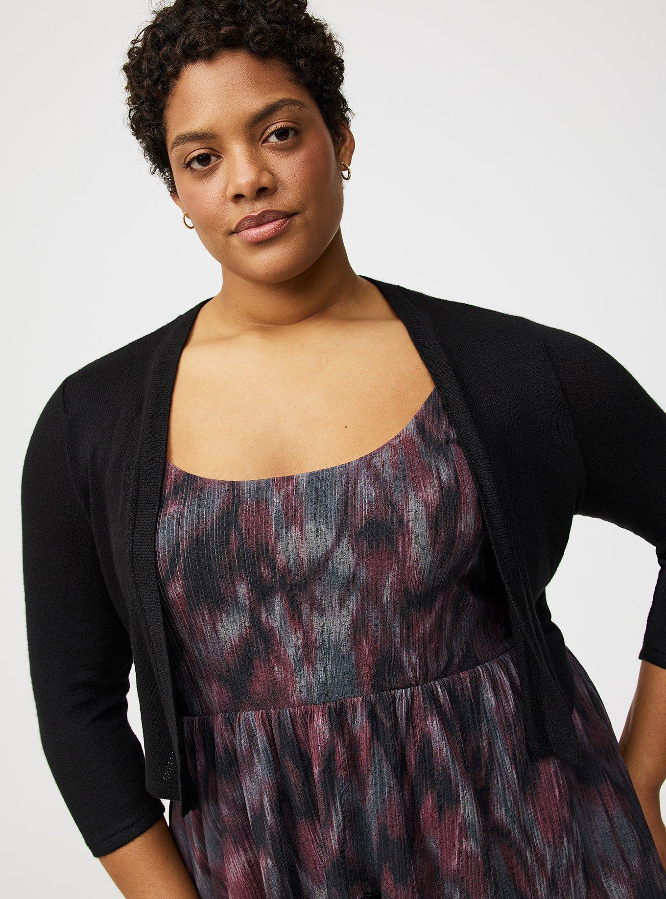 3/4 Sleeve Crop Shrug