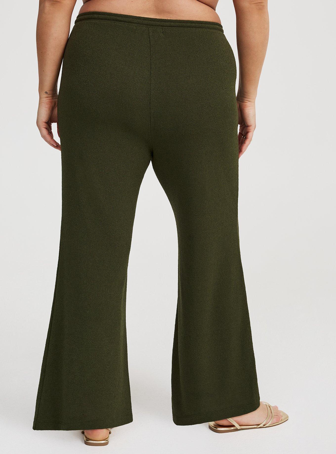 Pull-On High-Rise Flare Pants