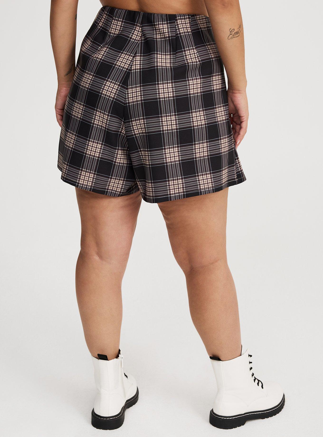 High-Rise Box-Pleat Skort