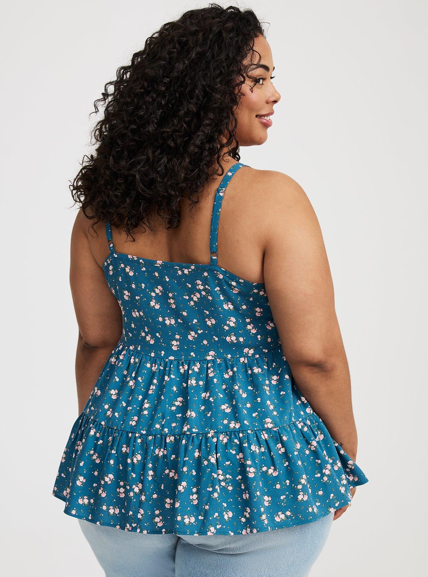 Challis Drop Waist Tiered Cami