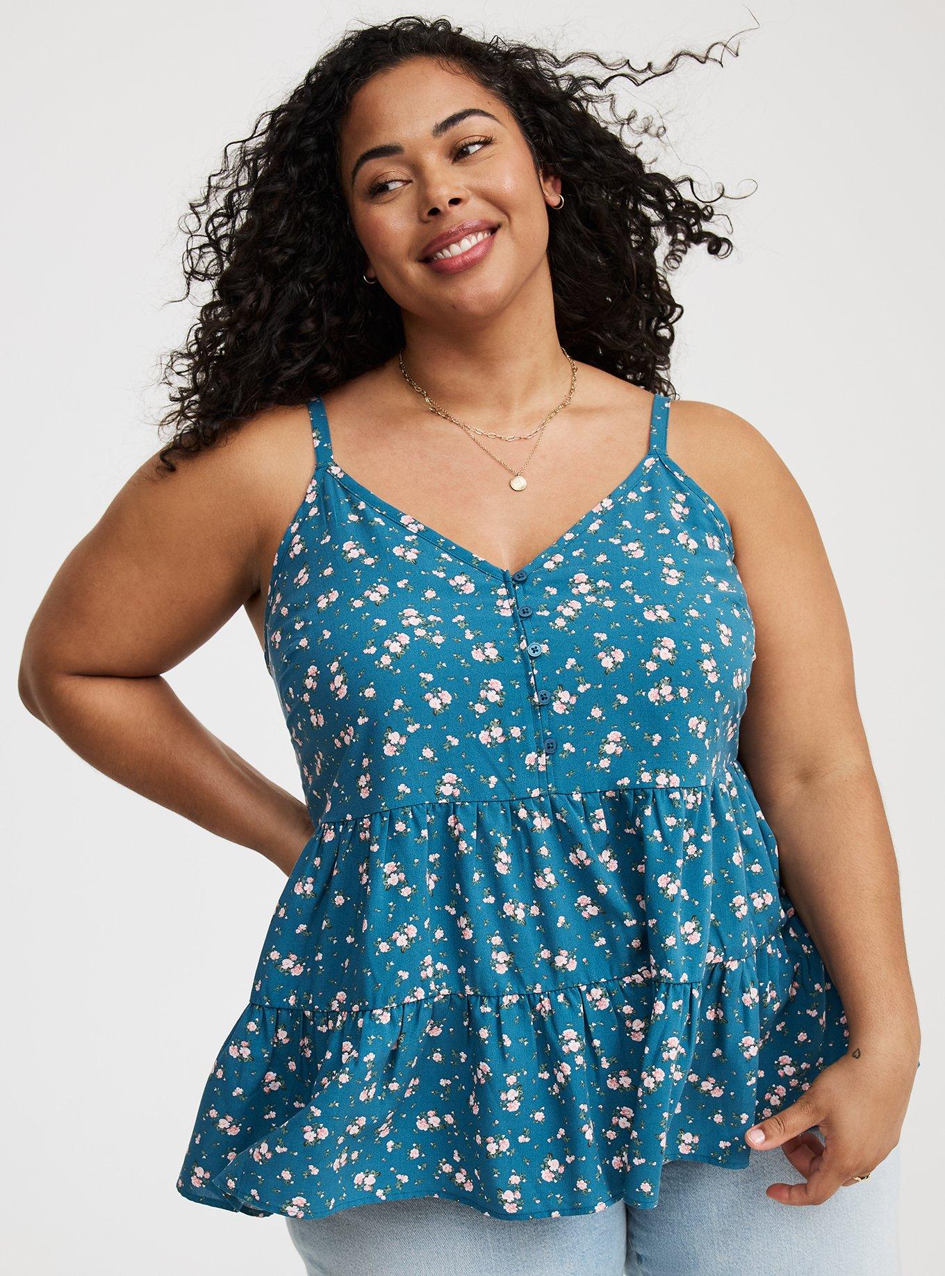 Challis Drop Waist Tiered Cami
