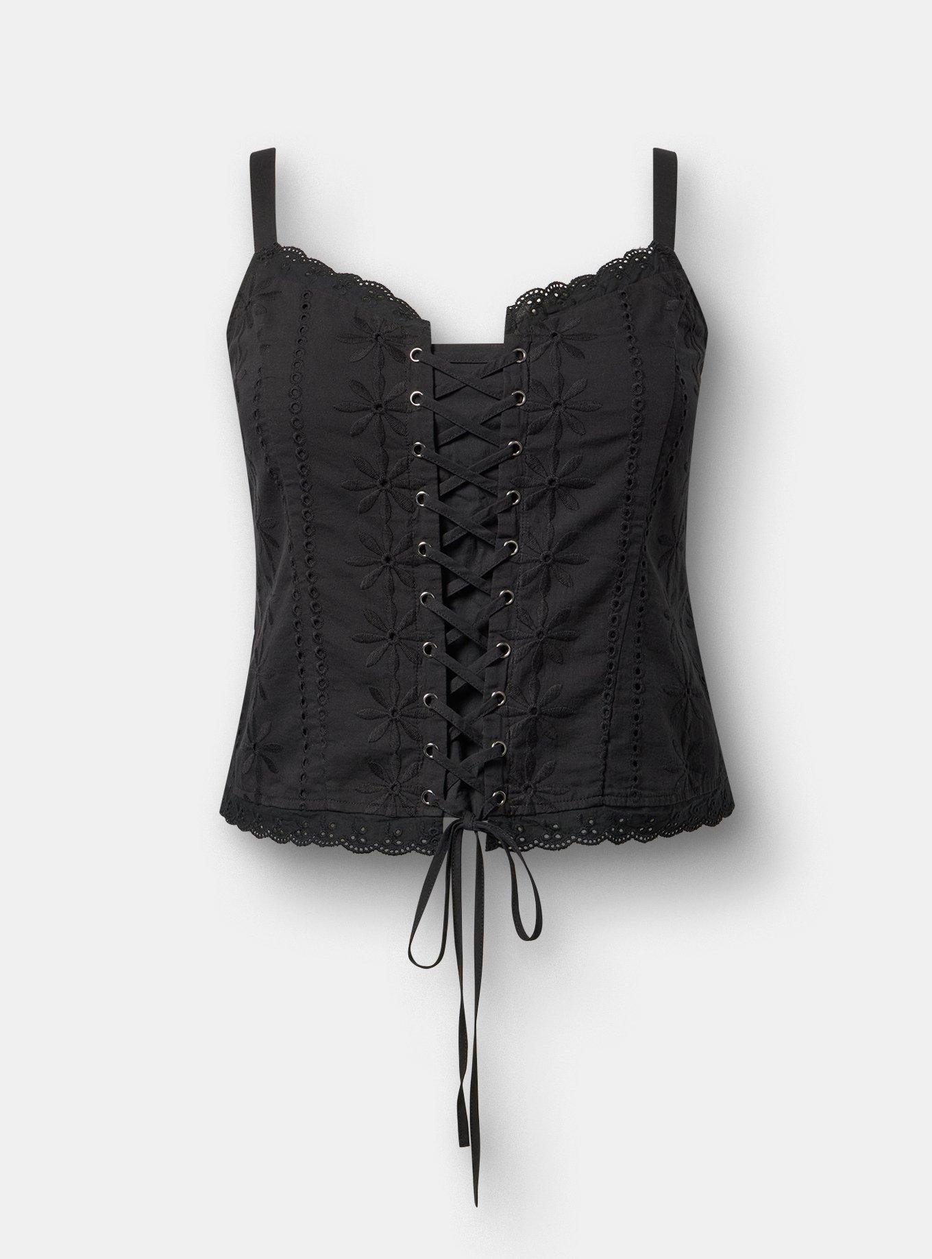 Plus Size - Lace-Up Eyelet Bustier - Torrid