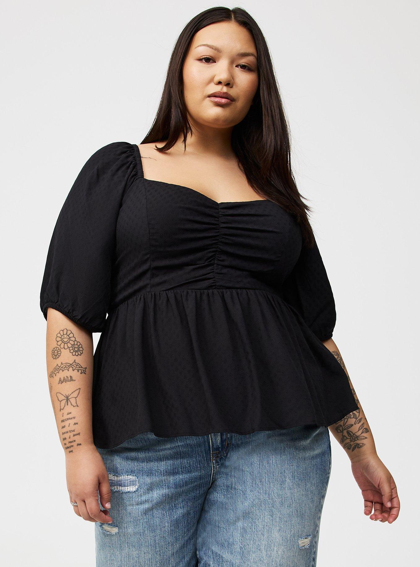 Peplum Sweetheart Top