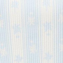 Cotton Rib Lace Trim Sleep Tank, STRIPE PALMS SKYRIDE, swatch