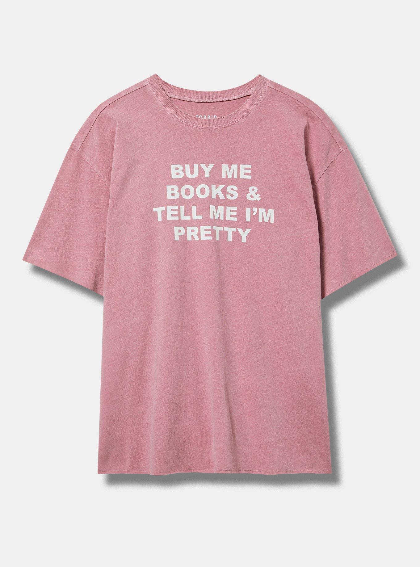 Cotton Jersey Raw Edge Relaxed Crew Tee